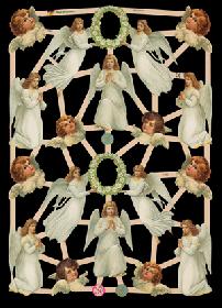 Glanzbilder - weiße Engel und Engelköpfe Glanzbilder - weiße Engel und Engelköpfe