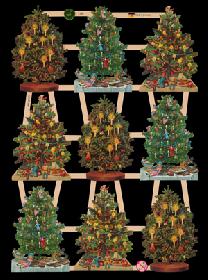 Glanzbilder - 9 Weihnachtsbäume Glanzbilder - 9 Weihnachtsbäume