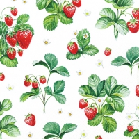 Servietten 25x25 cm - Strawberry Pattern