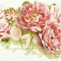 Servietten 33x33 cm - Mary Roses