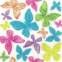 Servietten 33x33 cm - Colours in the Air