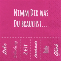 Servietten 33x33 cm - Nimm Dir Was