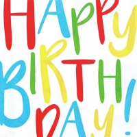 Servietten 33x33 cm - Happy Birthday!