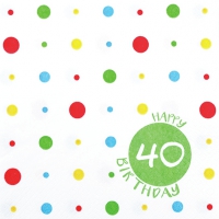 Servietten 33x33 cm - Happy 40