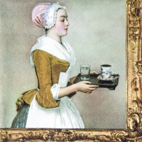 Servietten 33x33 cm - Schokoladenmädchen