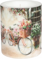 Dekorkerze - Flower Bike