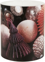 Dekorkerze - Mauve Baubles