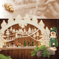 Servietten 33x33 cm - Echt Erzgebirge