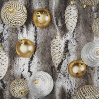 Servietten 33x33 cm - Fur with Ornaments