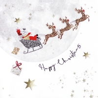 Servietten 33x33 cm - Santa?s Ride