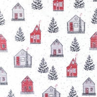 Servietten 33x33 cm - R?d Hus