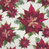 Servietten 25x25 cm - POINSETTIA LINEN Servietten 25x25 cm - POINSETTIA LINEN