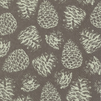 Servietten 25x25 cm - MAGIC PINE brown