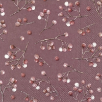 Servietten 25x25 cm - WINTER BERRIES red Servietten 25x25 cm - WINTER BERRIES red