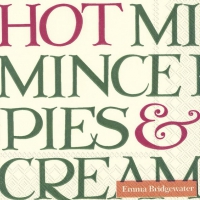 Servietten 25x25 cm - CHRISTMAS TOAST cream