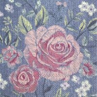 Servietten 25x25 cm - DENIM ROSE Servietten 25x25 cm - DENIM ROSE