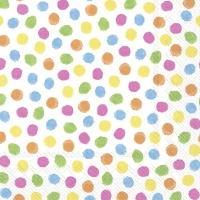 Servietten 33x33 cm - COLOURFUL DOTS yellow orange Servietten 33x33 cm - COLOURFUL DOTS yellow orange