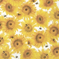 Servietten 33x33 cm - SUNFLOWER