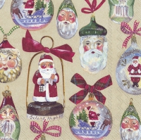 Servietten 33x33 cm - CHRISTMAS DECORATION cream Servietten 33x33 cm - CHRISTMAS DECORATION cream