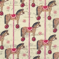 Servietten 33x33 cm - CAROUSEL HORSE Servietten 33x33 cm - CAROUSEL HORSE