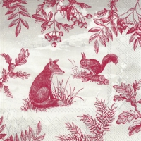 Servietten 33x33 cm - WINTER SCENE red Servietten 33x33 cm - WINTER SCENE red