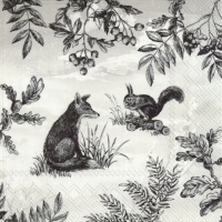 Servietten 33x33 cm - WINTER SCENE grey Servietten 33x33 cm - WINTER SCENE grey