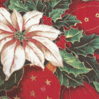 Servietten 33x33 cm - CLASSIC POINSETTIA Servietten 33x33 cm - CLASSIC POINSETTIA