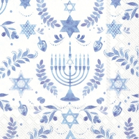 Servietten 33x33 cm - HANUKKAH