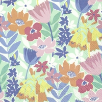 Servietten 33x33 cm - FLOWER COLLAGE light green Servietten 33x33 cm - FLOWER COLLAGE light green