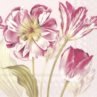 Servietten 33x33 cm - MAJESTIC TULIPS rose Servietten 33x33 cm - MAJESTIC TULIPS rose