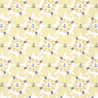 Servietten 33x33 cm - BOAT TRIP yellow Servietten 33x33 cm - BOAT TRIP yellow