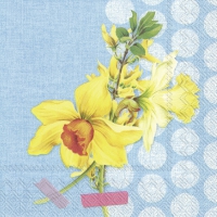 Servietten 33x33 cm - NARZISSE blue Servietten 33x33 cm - NARZISSE blue