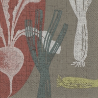 Servietten 33x33 cm - RADISH brown Servietten 33x33 cm - RADISH brown