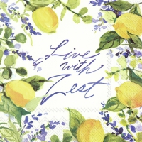 Servietten 33x33 cm - LIVE WITH ZEST Servietten 33x33 cm - LIVE WITH ZEST