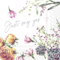 Servietten 33x33 cm - JUST SAY YES Servietten 33x33 cm - JUST SAY YES