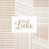 Servietten 33x33 cm - ALLES LIEBE copper Servietten 33x33 cm - ALLES LIEBE copper