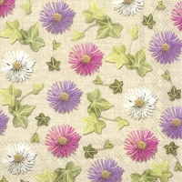 Servietten 33x33 cm - AUTUMN ASTERS linen