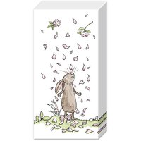 Taschentücher - BLOSSOMS AND BUNNIES white