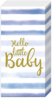 Taschentücher - HELLO LITTLE BABY light blue
