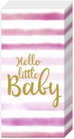 Taschentücher - HELLO LITTLE BABY light rose
