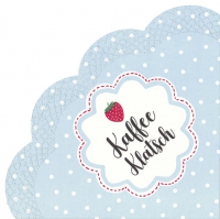 Servietten - Rund - KAFFEE KLATSCH light blue Servietten - Rund - KAFFEE KLATSCH light blue