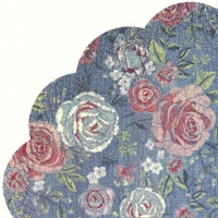 Servietten - Rund - DENIM ROSE Servietten - Rund - DENIM ROSE
