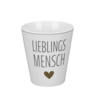 Porzellan-Becher -  Lieblings Mensch 