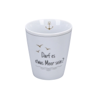 Porzellan-Becher -  Darf es etwas Meer sein 