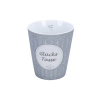 Porzellan-Becher -  Glücks Tasse 