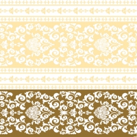 Linclass Servietten 40x40 cm - Pascal (gold/creme) Linclass Servietten 40x40 cm - Pascal (gold/creme)