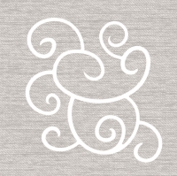 Linclass Servietten 40x40 cm - Flow (weiss/grau) Linclass Servietten 40x40 cm - Flow (weiss/grau)