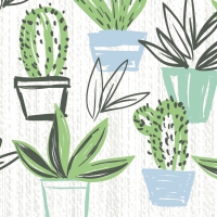 Linclass Servietten 40x40 cm - Sancho (grün/blau) Linclass Servietten 40x40 cm - Sancho (grün/blau)