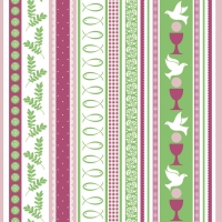 Linclass Servietten 40x40 cm - Kommunion/Konfirmation (blau/grün) Linclass Servietten 40x40 cm - Kommunion/Konfirmation (blau/grün)