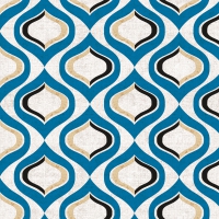 Servietten 33x33 cm - Pattern blue 